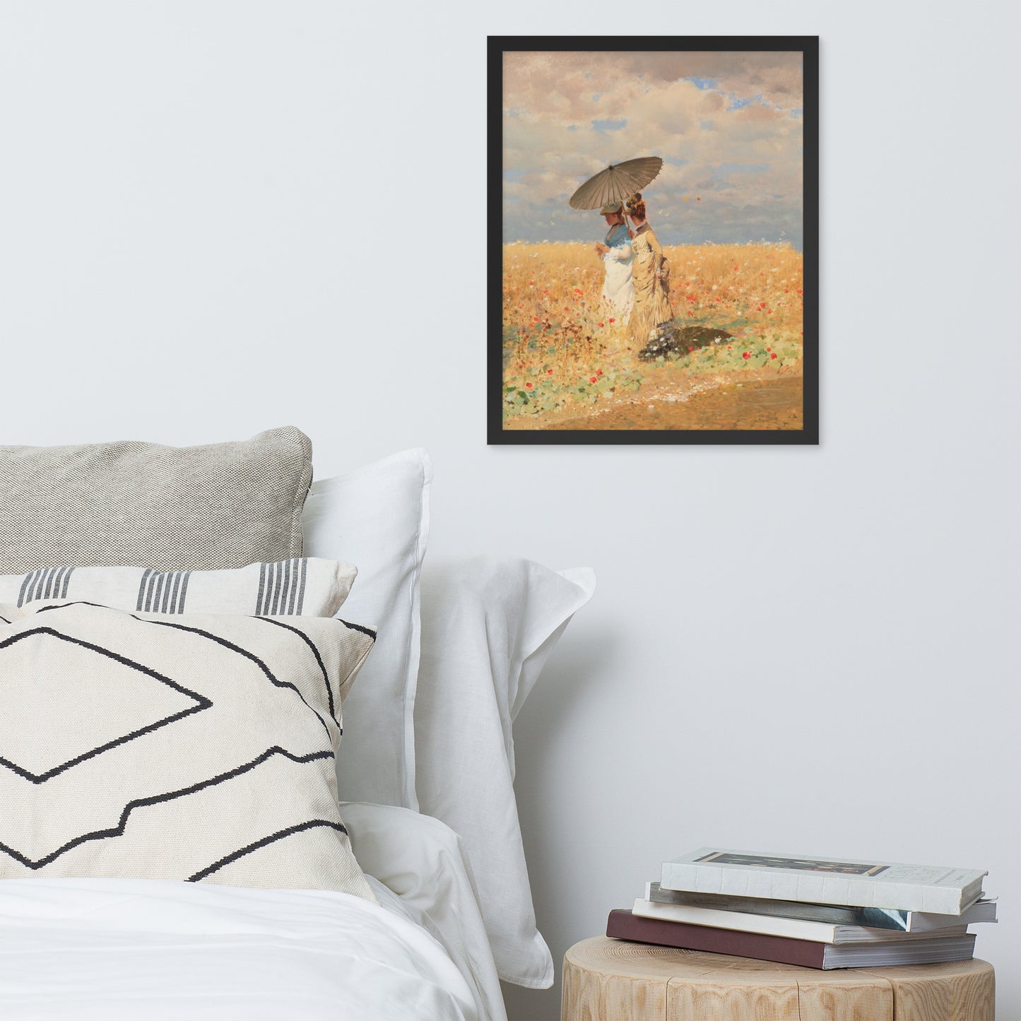 In The Wheat Fields by Giuseppe De Nittis