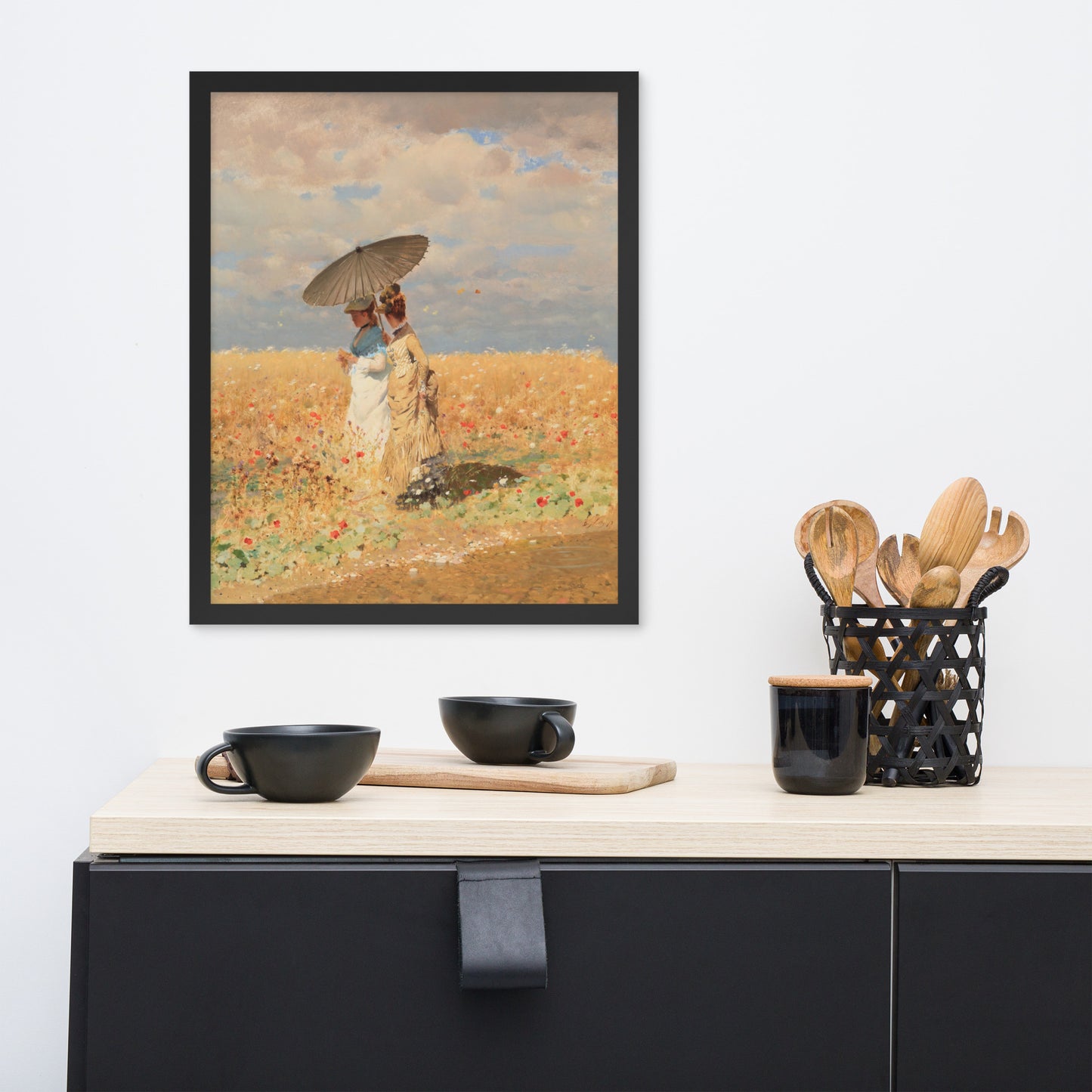 In The Wheat Fields by Giuseppe De Nittis
