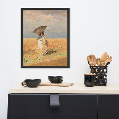 In The Wheat Fields by Giuseppe De Nittis