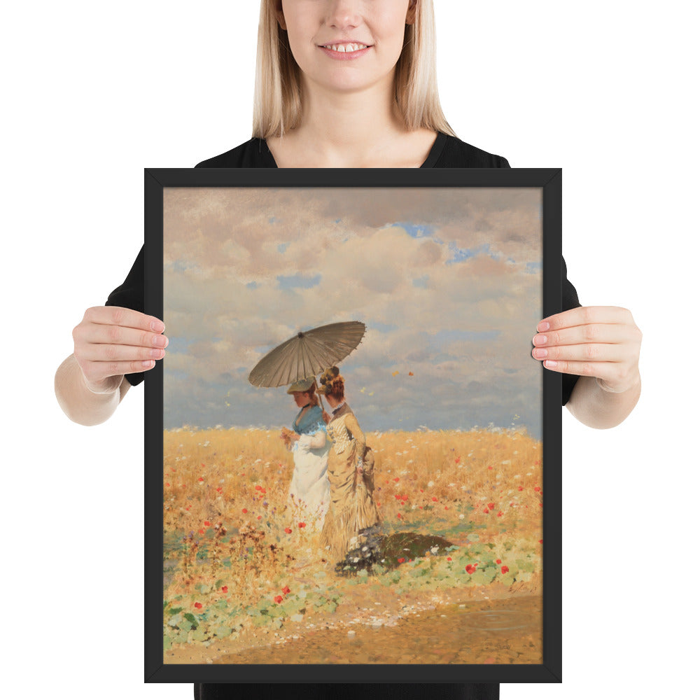 In The Wheat Fields by Giuseppe De Nittis