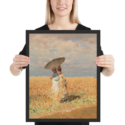 In The Wheat Fields by Giuseppe De Nittis