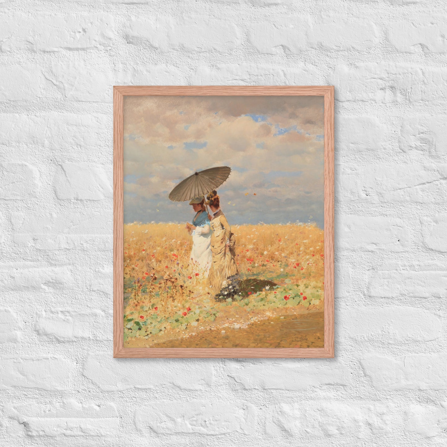 In The Wheat Fields by Giuseppe De Nittis
