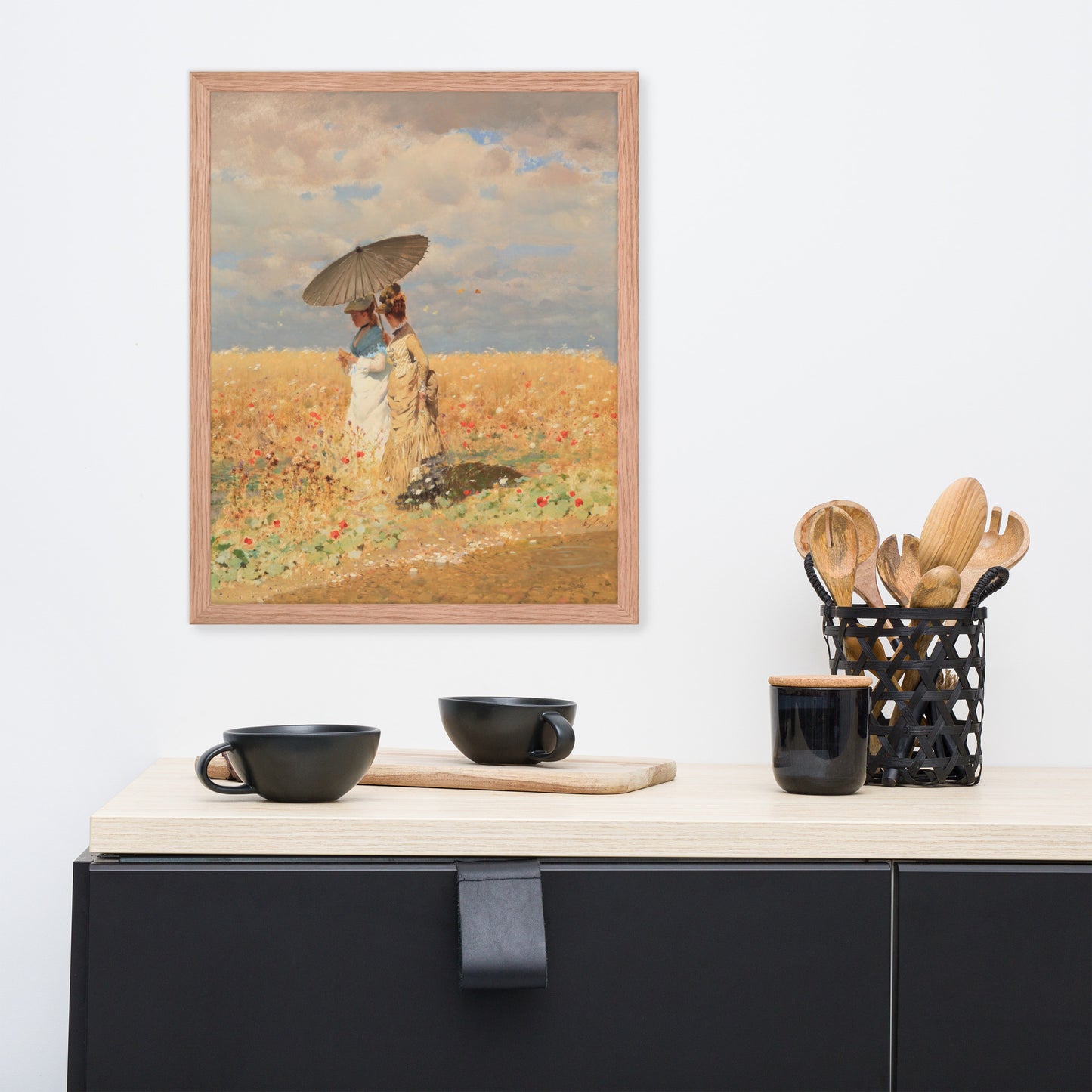 In The Wheat Fields by Giuseppe De Nittis