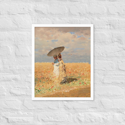 In The Wheat Fields by Giuseppe De Nittis
