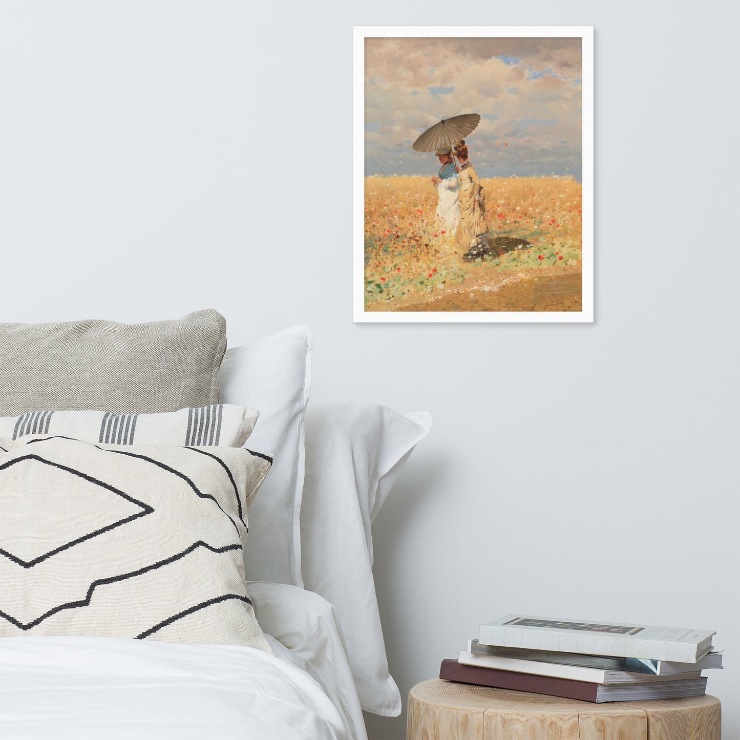 In The Wheat Fields by Giuseppe De Nittis