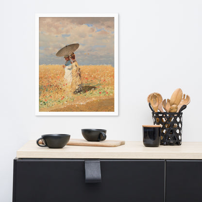 In The Wheat Fields by Giuseppe De Nittis