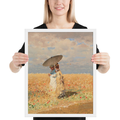 In The Wheat Fields by Giuseppe De Nittis