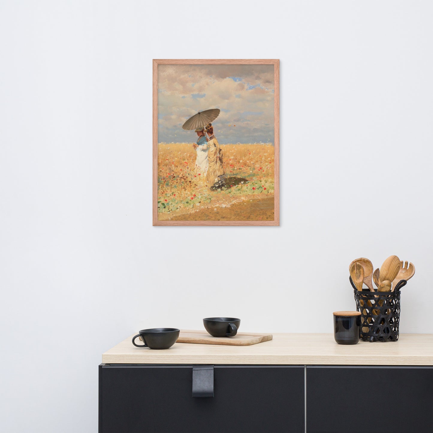 In The Wheat Fields by Giuseppe De Nittis
