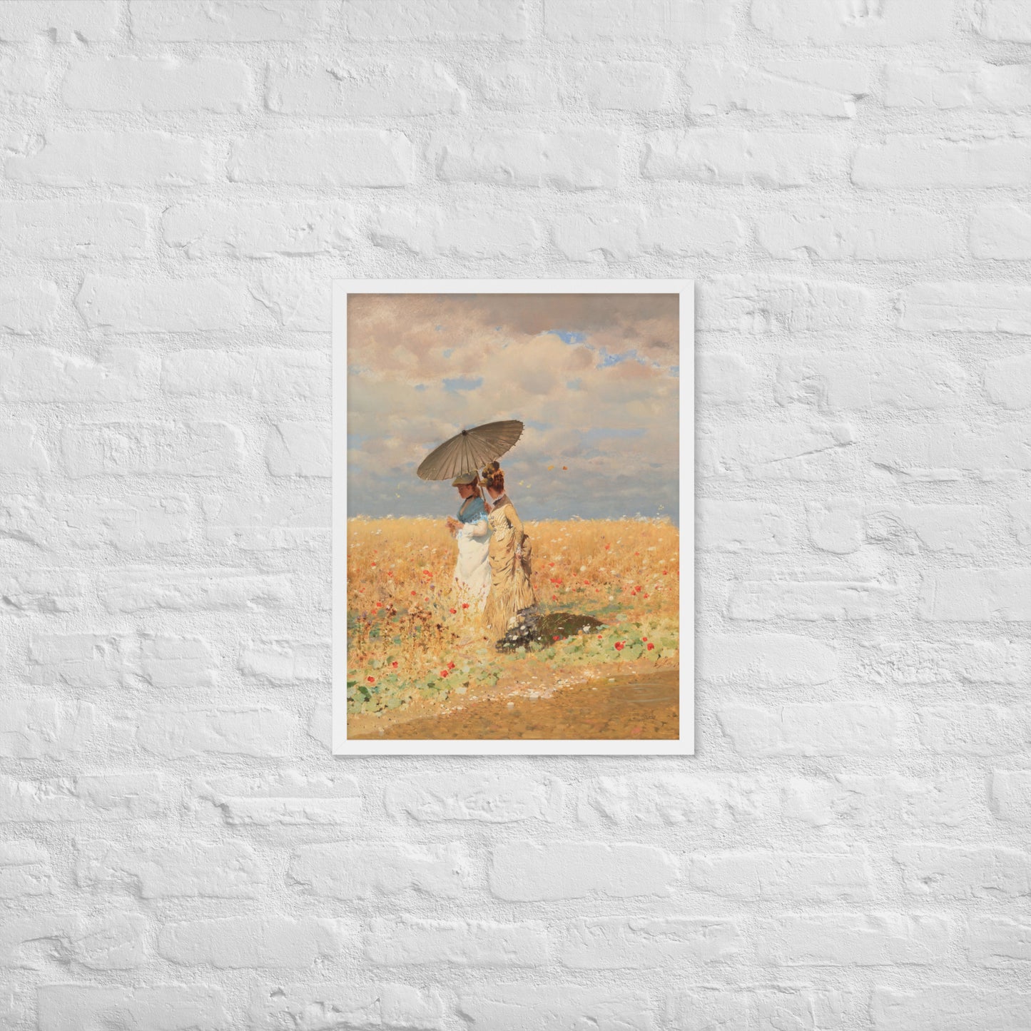 In The Wheat Fields by Giuseppe De Nittis