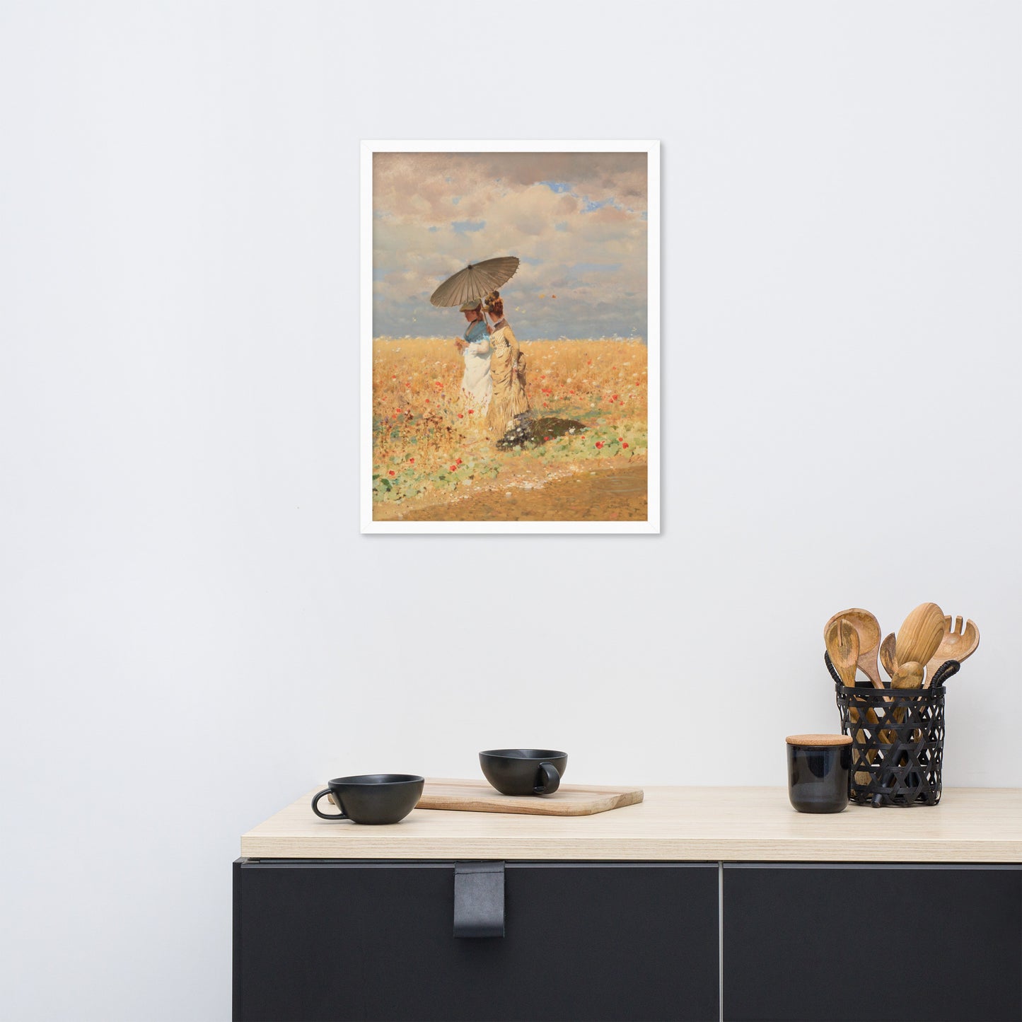 In The Wheat Fields by Giuseppe De Nittis