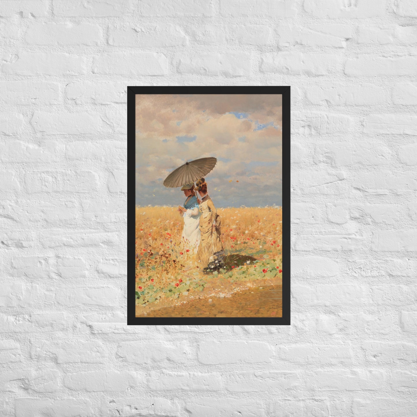 In The Wheat Fields by Giuseppe De Nittis