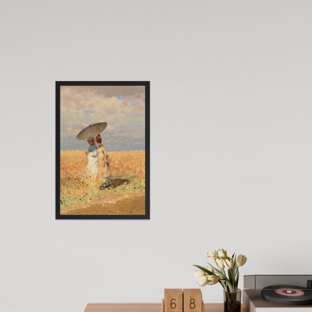 In The Wheat Fields by Giuseppe De Nittis