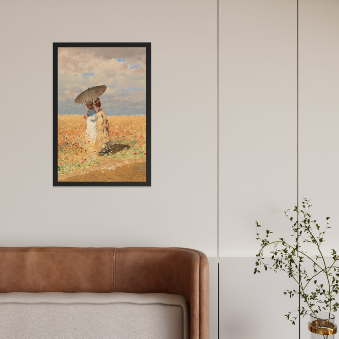 In The Wheat Fields by Giuseppe De Nittis