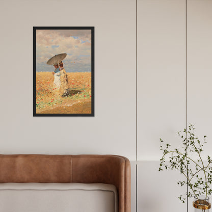 In The Wheat Fields by Giuseppe De Nittis