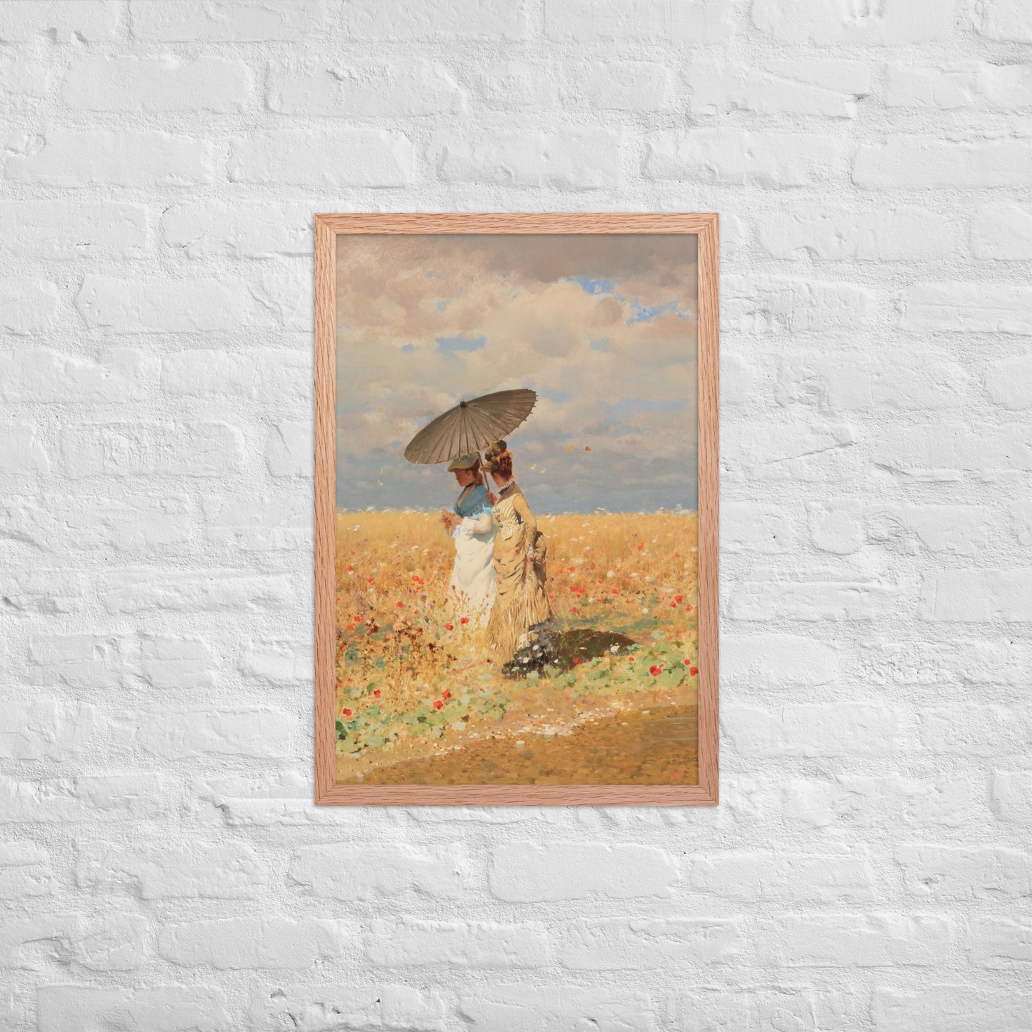 In The Wheat Fields by Giuseppe De Nittis