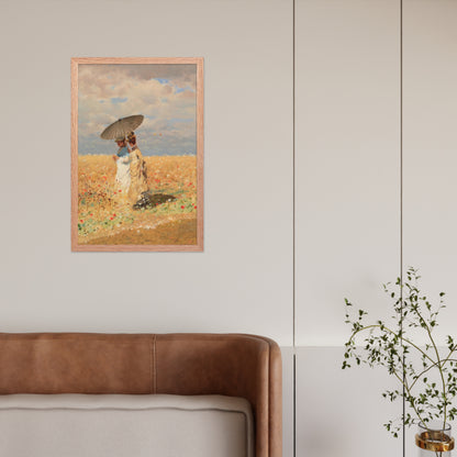 In The Wheat Fields by Giuseppe De Nittis