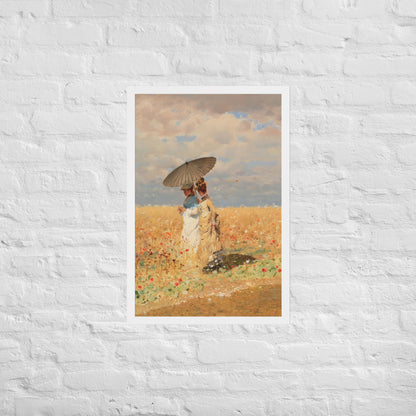 In The Wheat Fields by Giuseppe De Nittis