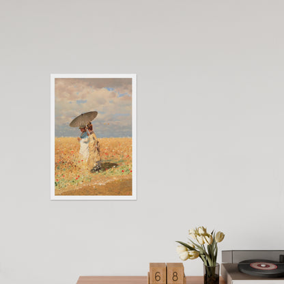 In The Wheat Fields by Giuseppe De Nittis