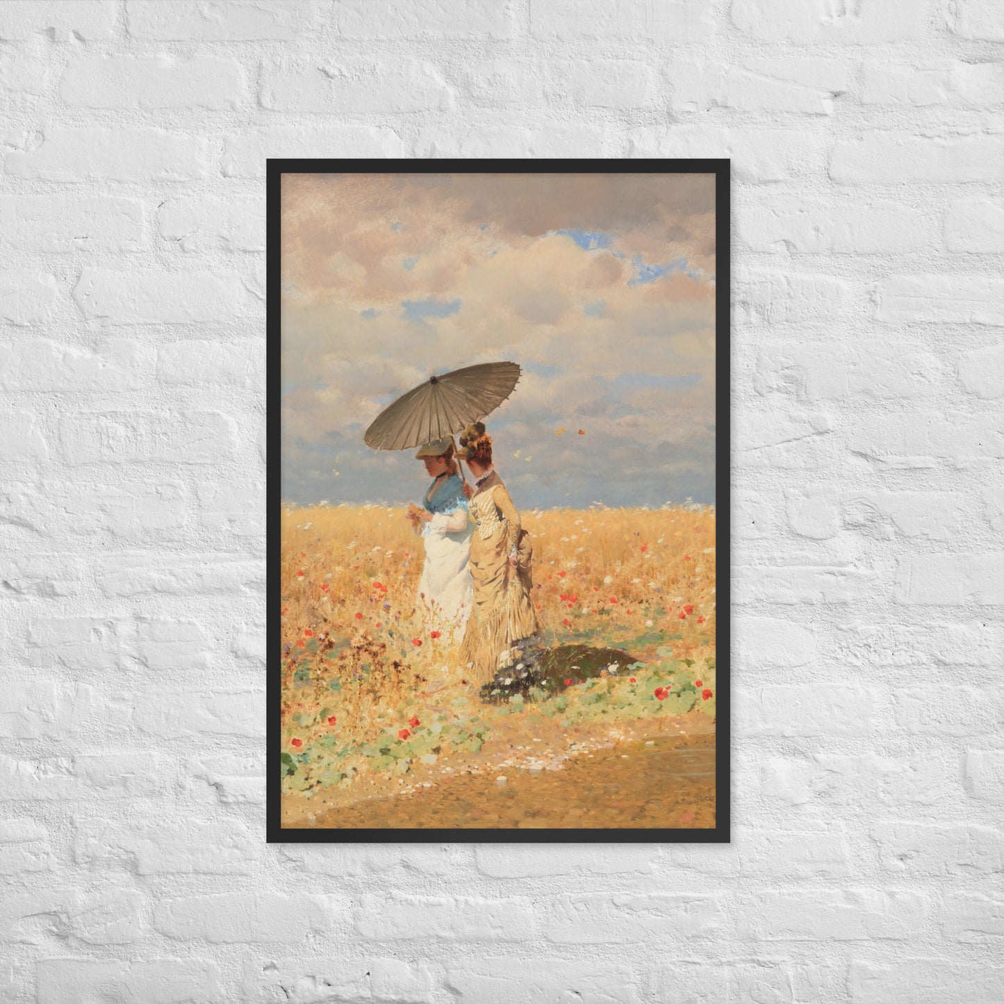 In The Wheat Fields by Giuseppe De Nittis