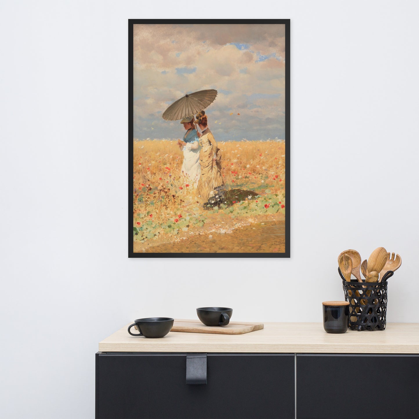 In The Wheat Fields by Giuseppe De Nittis