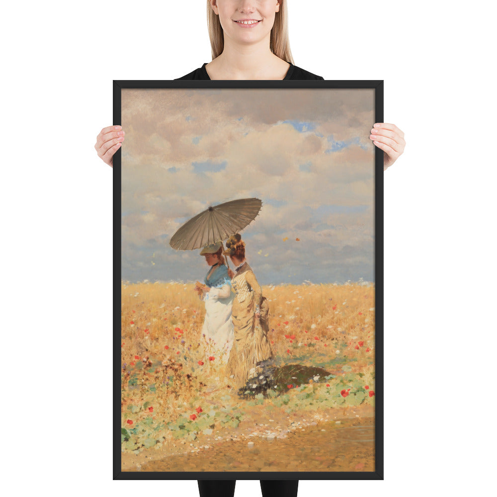 In The Wheat Fields by Giuseppe De Nittis