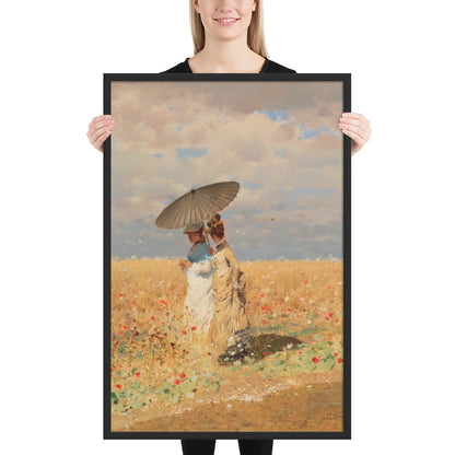 In The Wheat Fields by Giuseppe De Nittis
