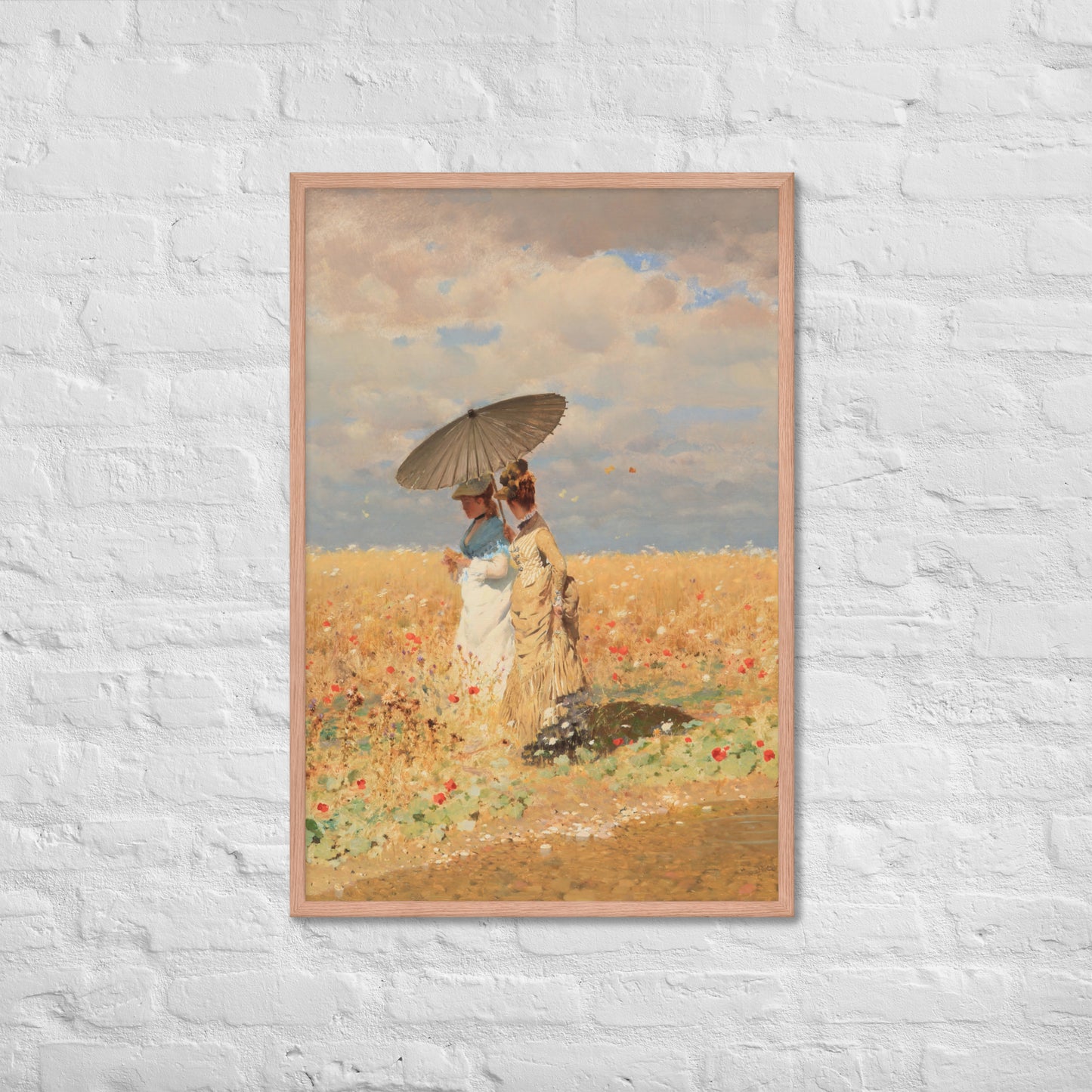 In The Wheat Fields by Giuseppe De Nittis