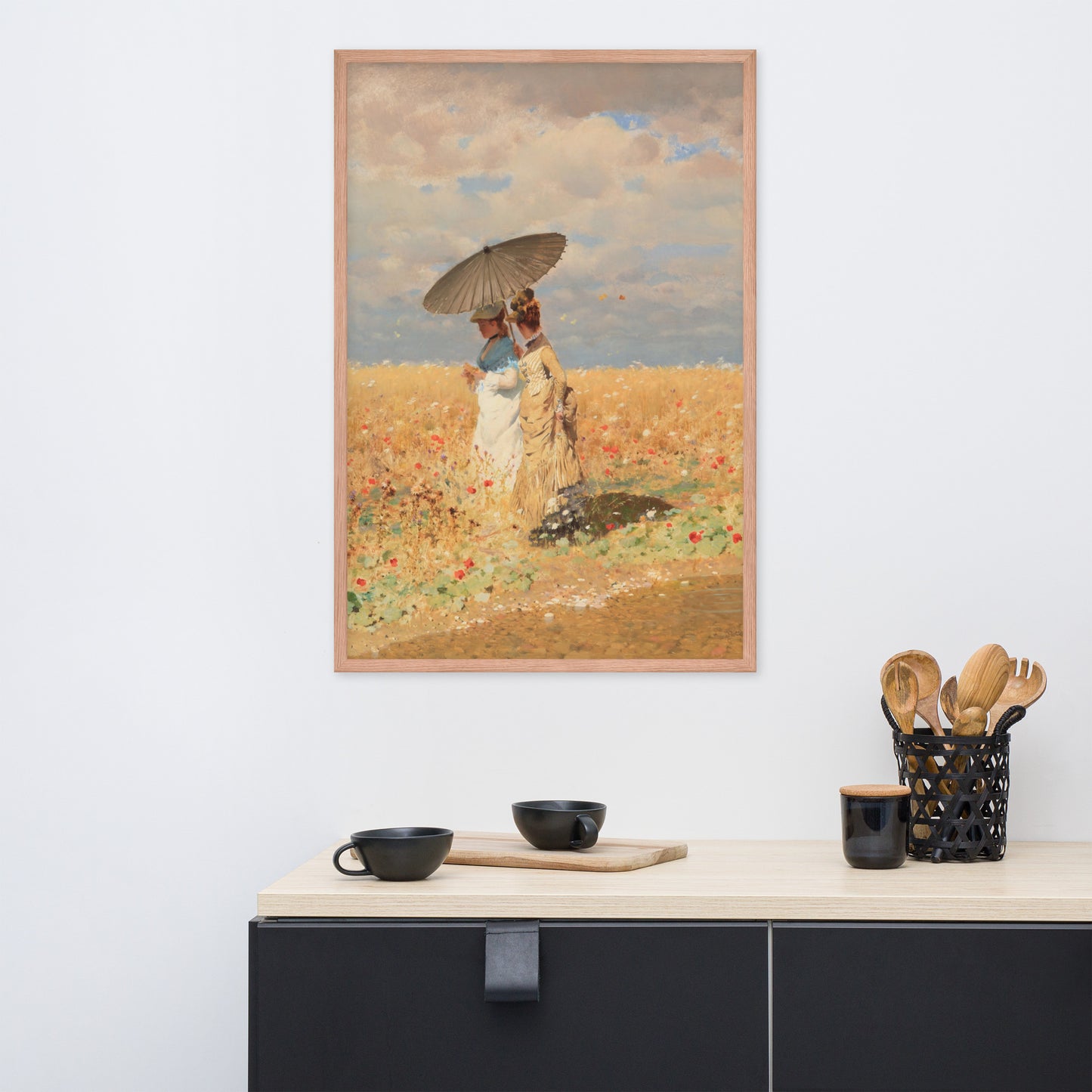 In The Wheat Fields by Giuseppe De Nittis