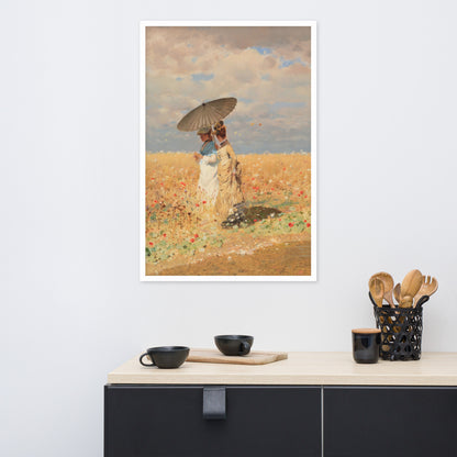 In The Wheat Fields by Giuseppe De Nittis