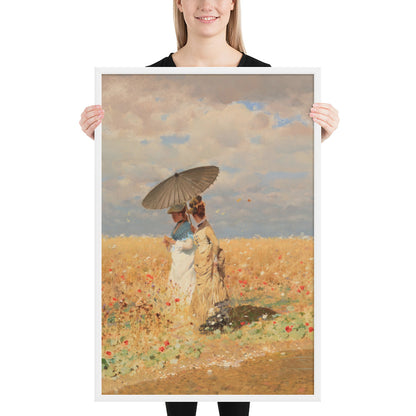 In The Wheat Fields by Giuseppe De Nittis