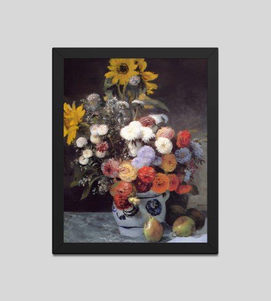Mixed Flowers in an Earthenware Pot by Pierre-Auguste Renoir