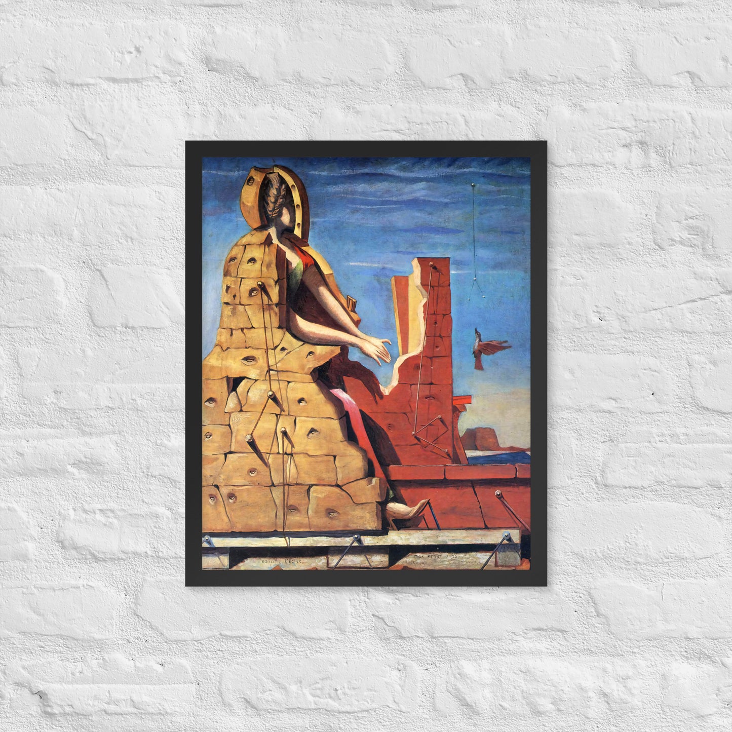 Saint Cecilia Invisible Piano by Max Ernst