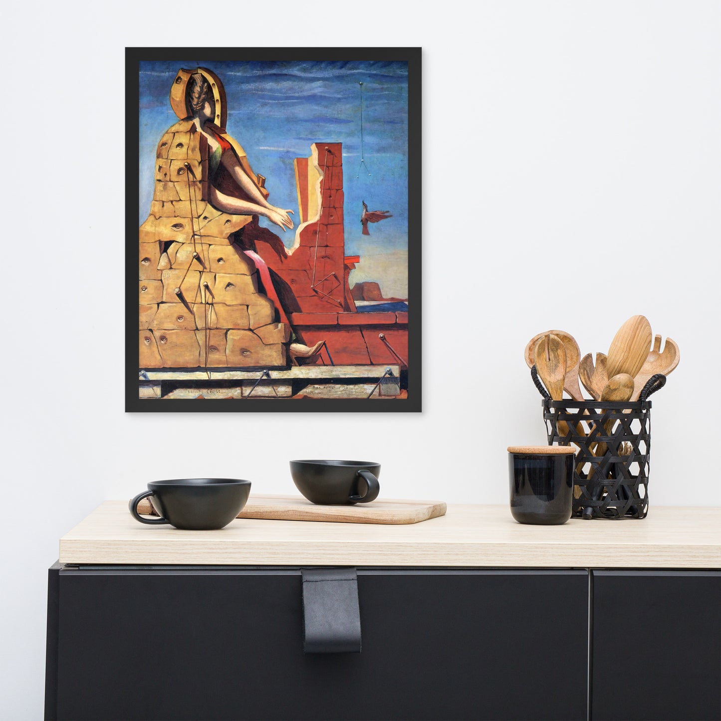 Saint Cecilia Invisible Piano by Max Ernst