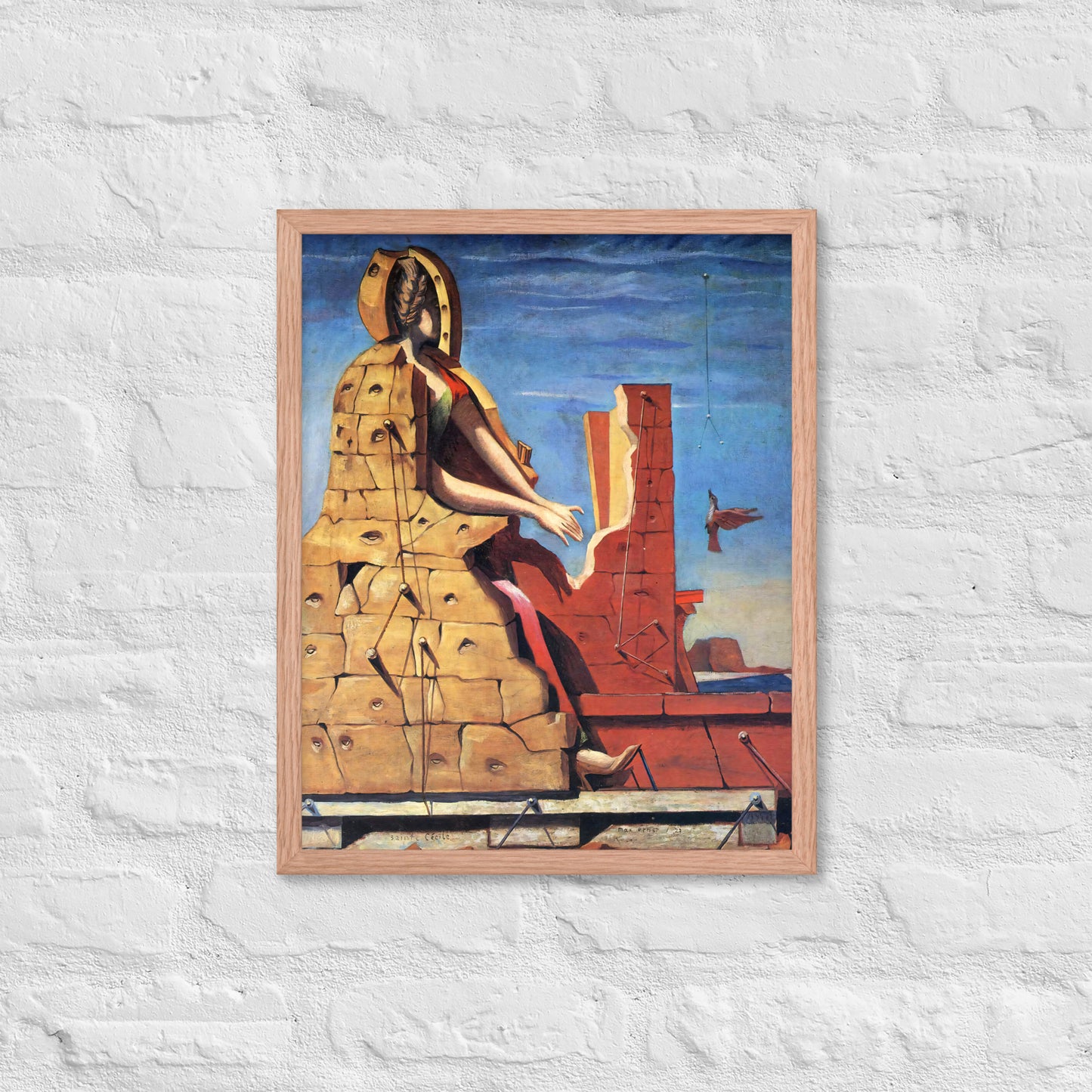 Saint Cecilia Invisible Piano by Max Ernst